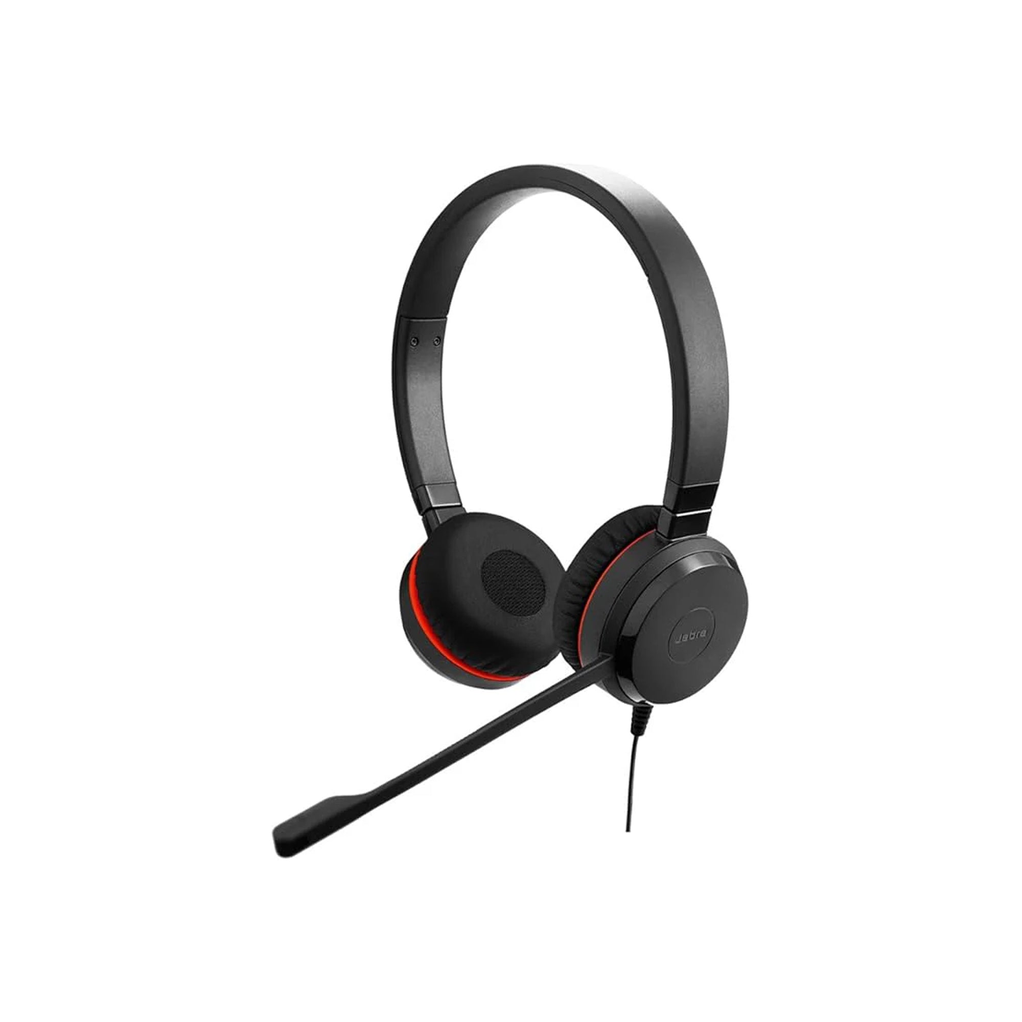 سماعة رأس ستيريو سلكية Jabra Evolve 20 UC USB مزودة بميكروفون لإجراء مكالمات الكمبيوتر والاجتماعات والتعلم عبر الإنترنت