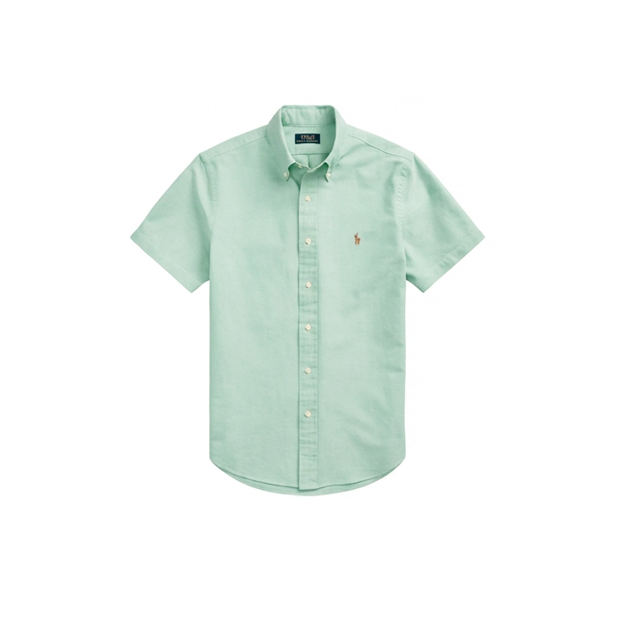 Polo Ralph Lauren Men's Classic-Fit Short Sleeve Oxford Shirt, Mint Green, Comfortable Casual Wear