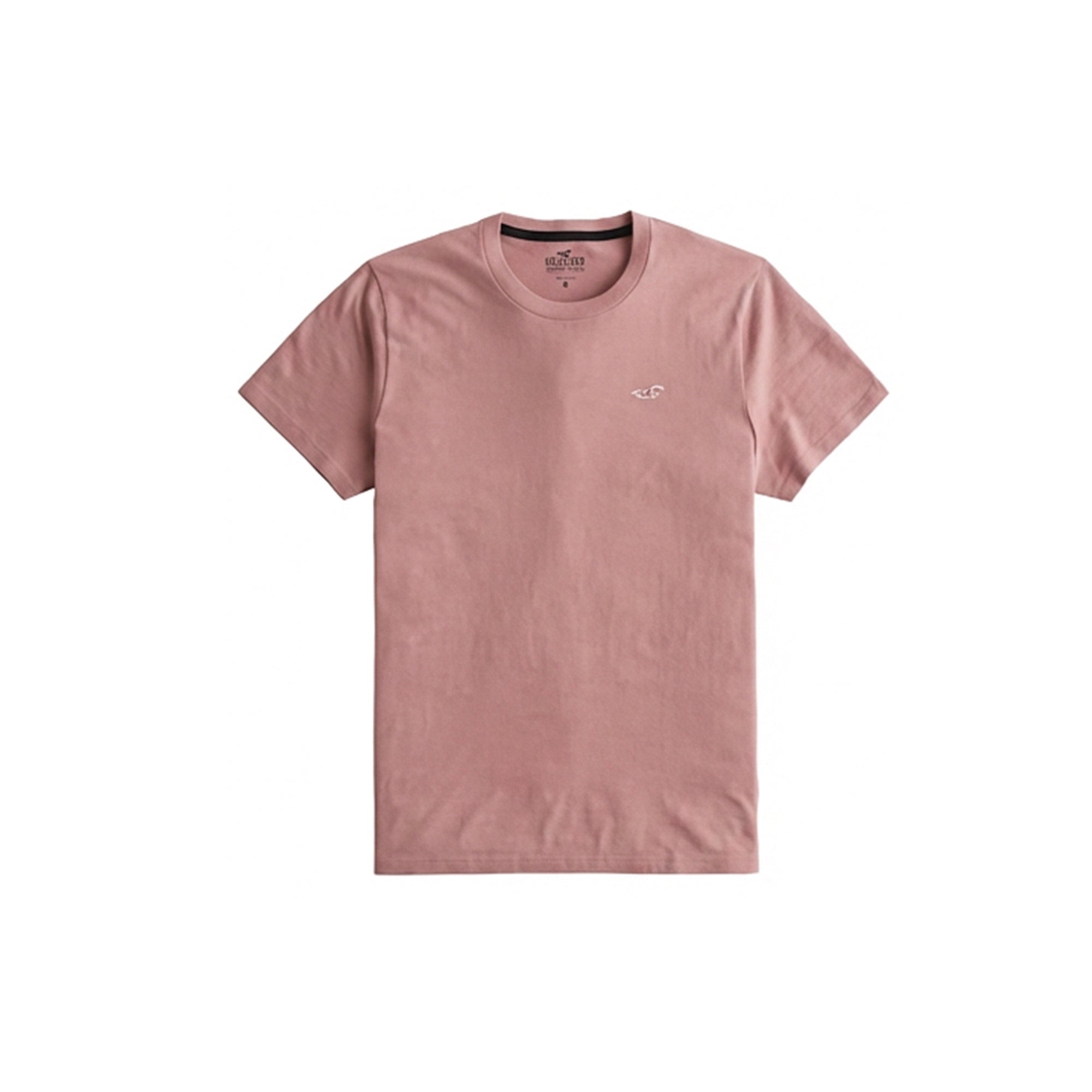 Hollister Men’s Crew Neck Short Sleeve T-Shirt Casual Cotton Comfort Pink
