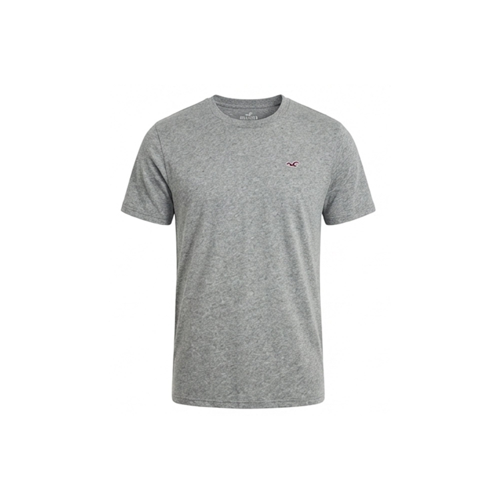 Hollister Men’s Crew Neck Short Sleeve T-Shirt Casual Cotton Comfort Grey