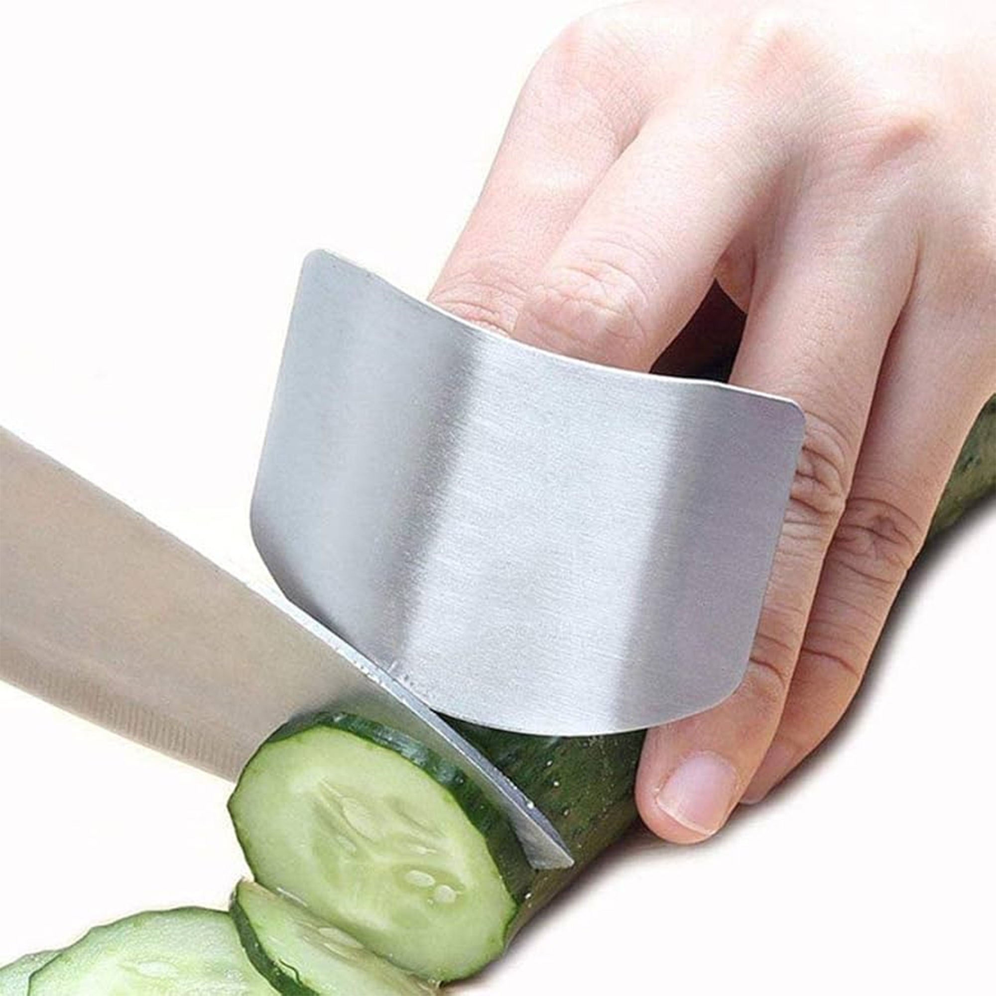 Stainless Steel Finger Guard Ÿ?? Premium Kitchen Cutting & Slicing Safety Tool, Finger Protector Shield