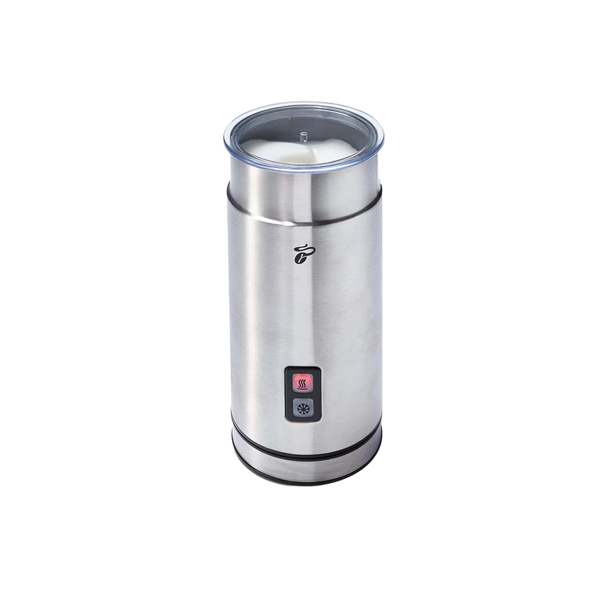 Tchibo Electric Milk Frother Ÿ?? Non-Stick, Warm & Cold Frothing for Latte, Cappuccino & Hot Cocoa, 130ml, Stainless Steel