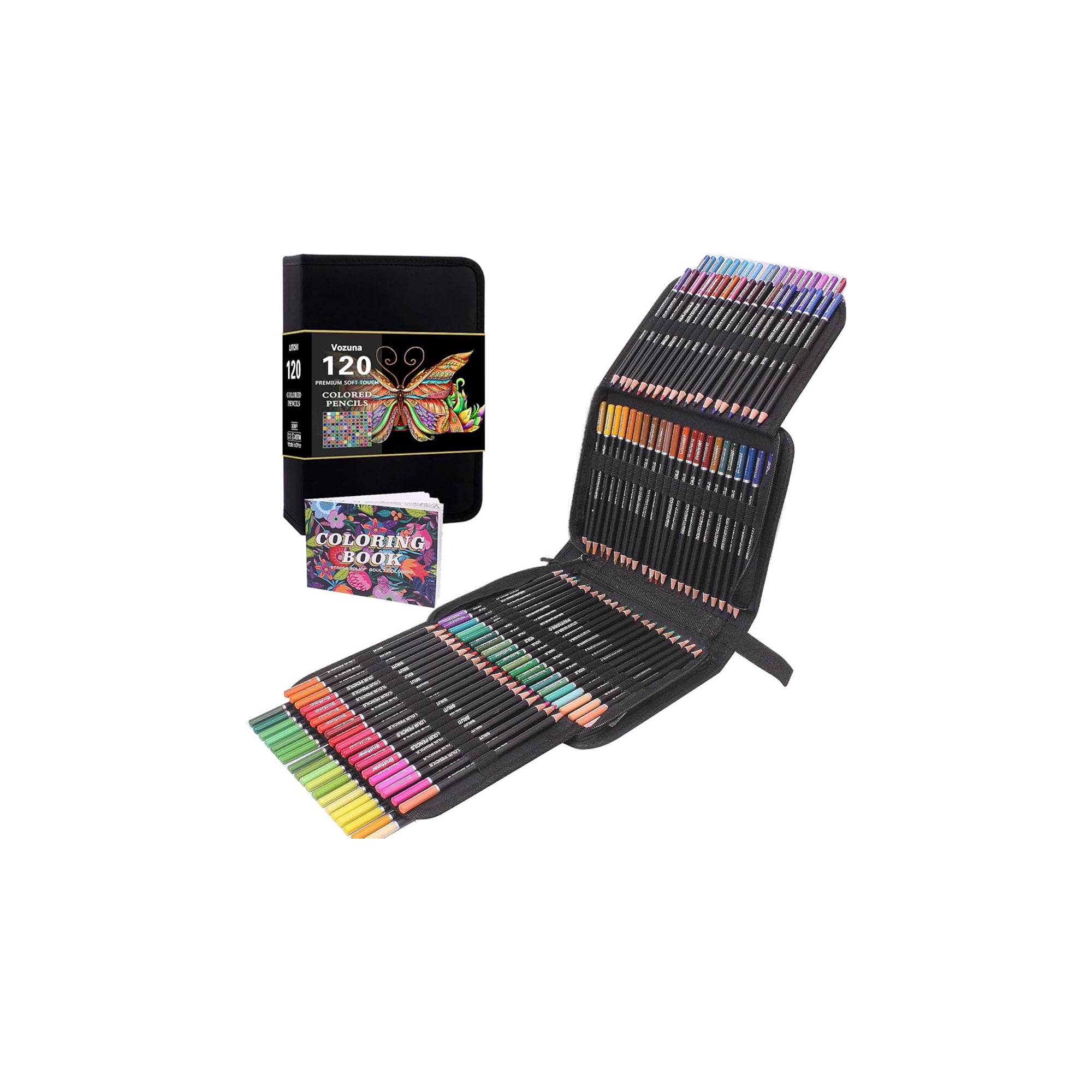 Bajotien 120-Color Adult Coloring Pencils Set Ÿ?? Perfect for Drawing and Art