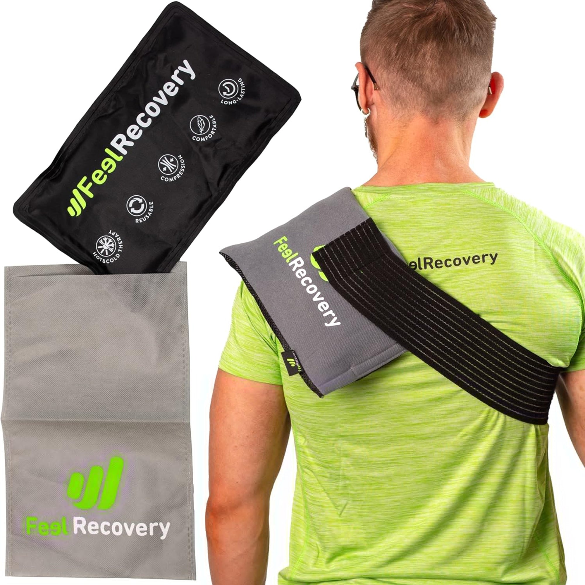 Hot & Cold Reusable Gel Ice Pack Ÿ?? 28x17 cm for Lower Back Pain