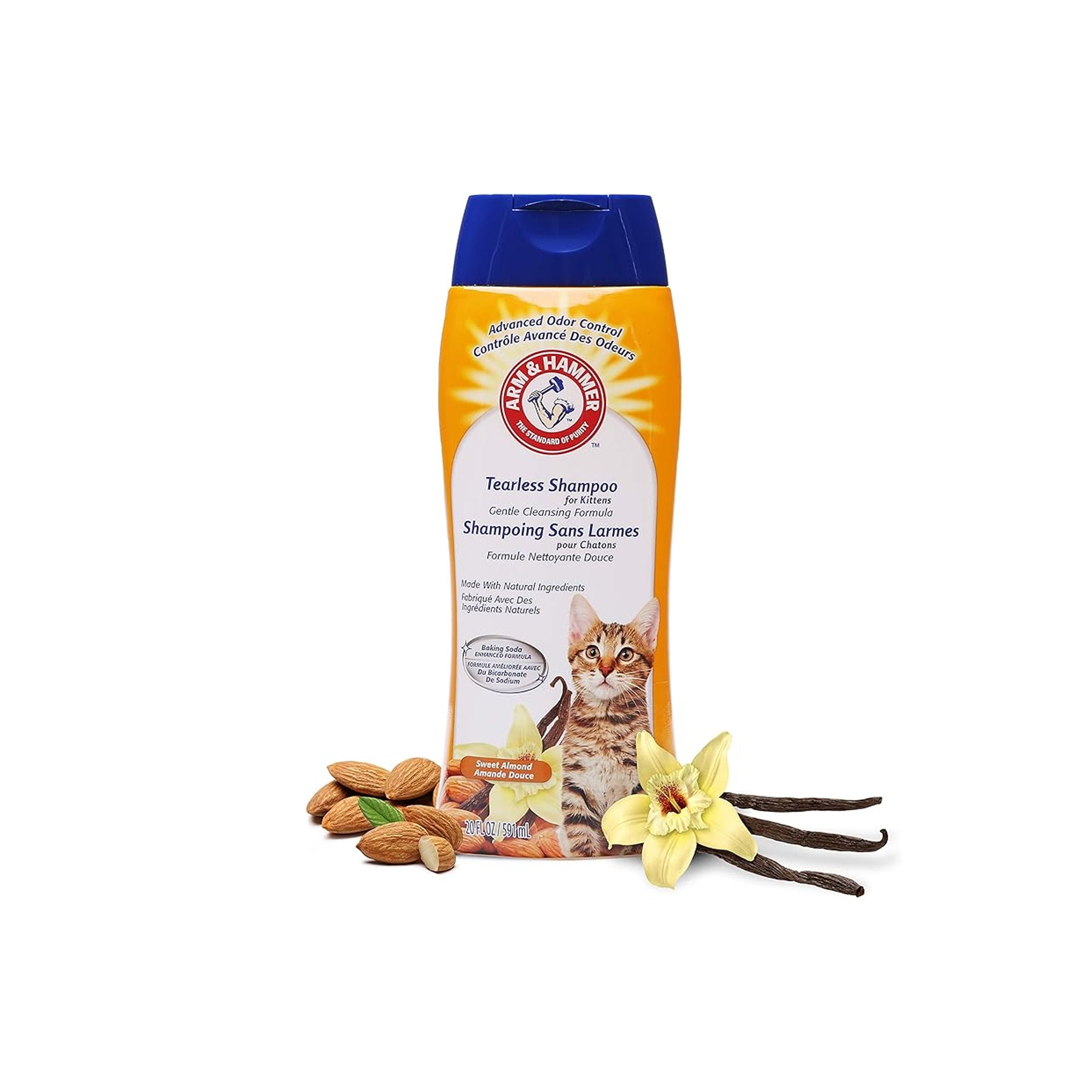 Arm & Hammer Tearless Kitten Shampoo Ÿ?? Odor Control with Baking Soda Ÿ?? 20 Fl Oz