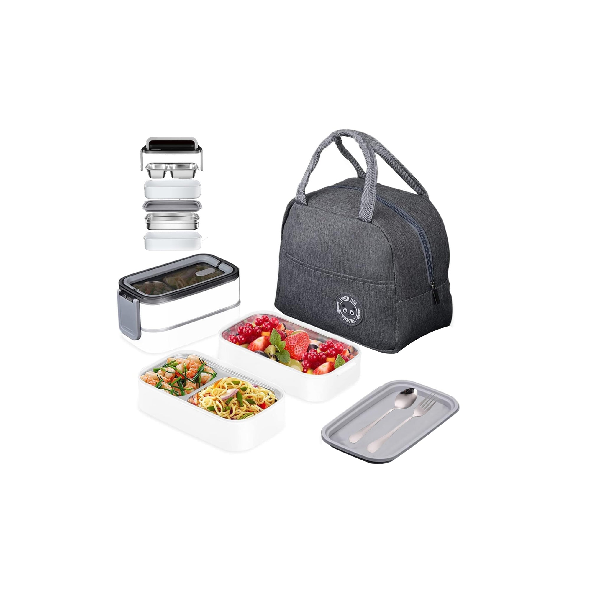 Mylindde Stainless Steel Bento Box Ÿ?? Double Layer, Leakproof Lunch Box 1400ML