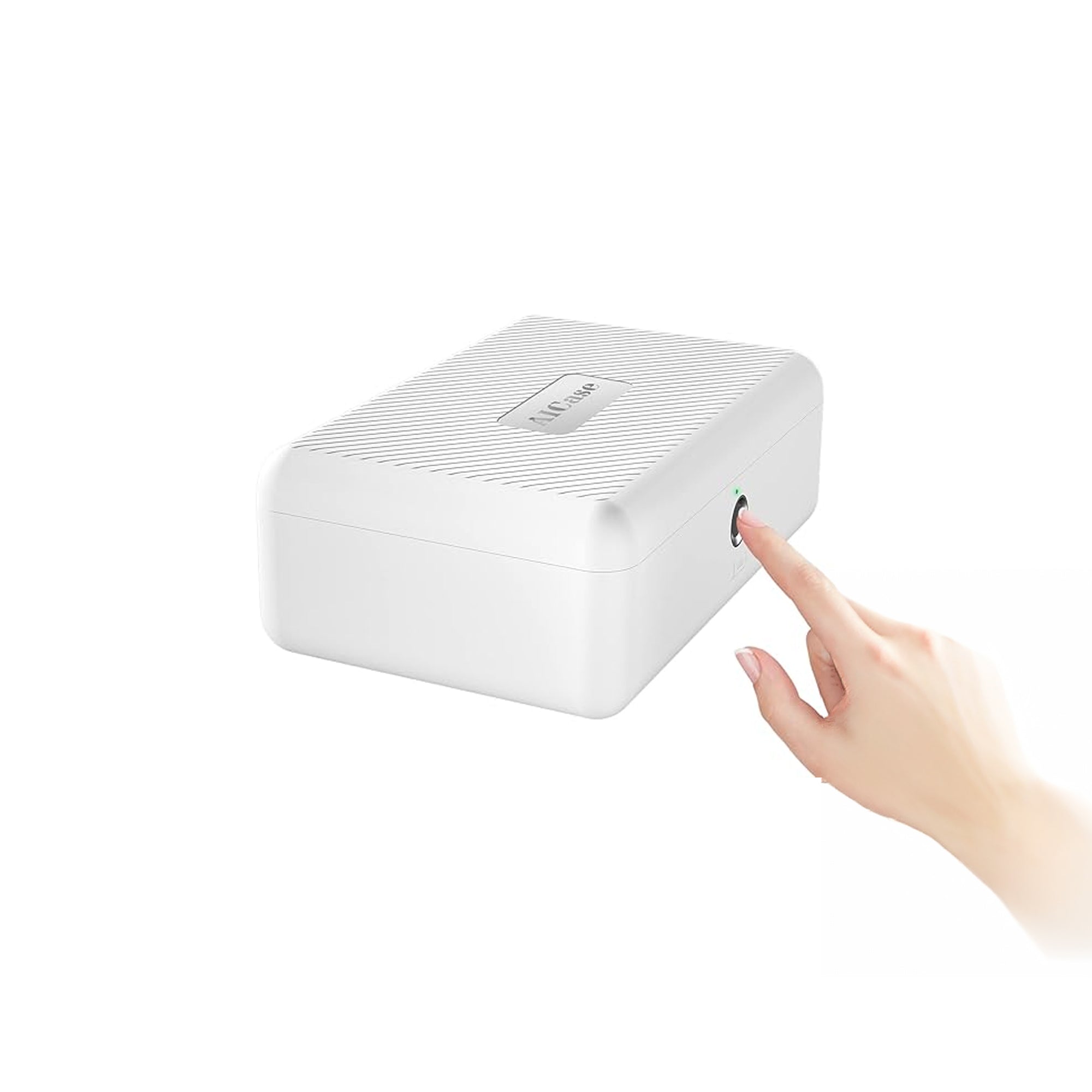 AICase Biometric Fingerprint Storage Box Portable Cash Jewelry Security Lock Box Safe for Car Home Office Travel