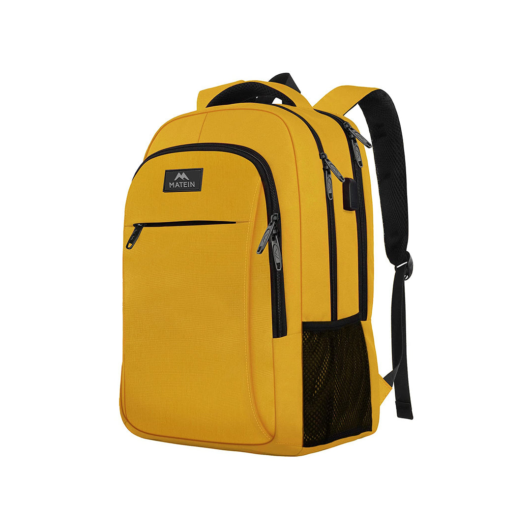 MATEIN Travel Laptop Backpack, Durable Anti Theft College School Backpack for Girls Boys with USB Charging Port, Water Resistant 15.6 Inch C