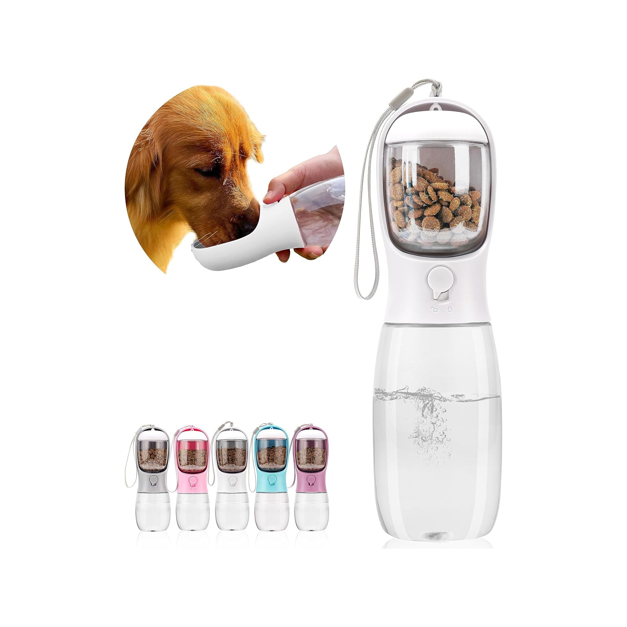 AVELORA Portable Pet Water Bottle Ÿ?? Drinking & Feeding for Dogs, Cats & Puppies