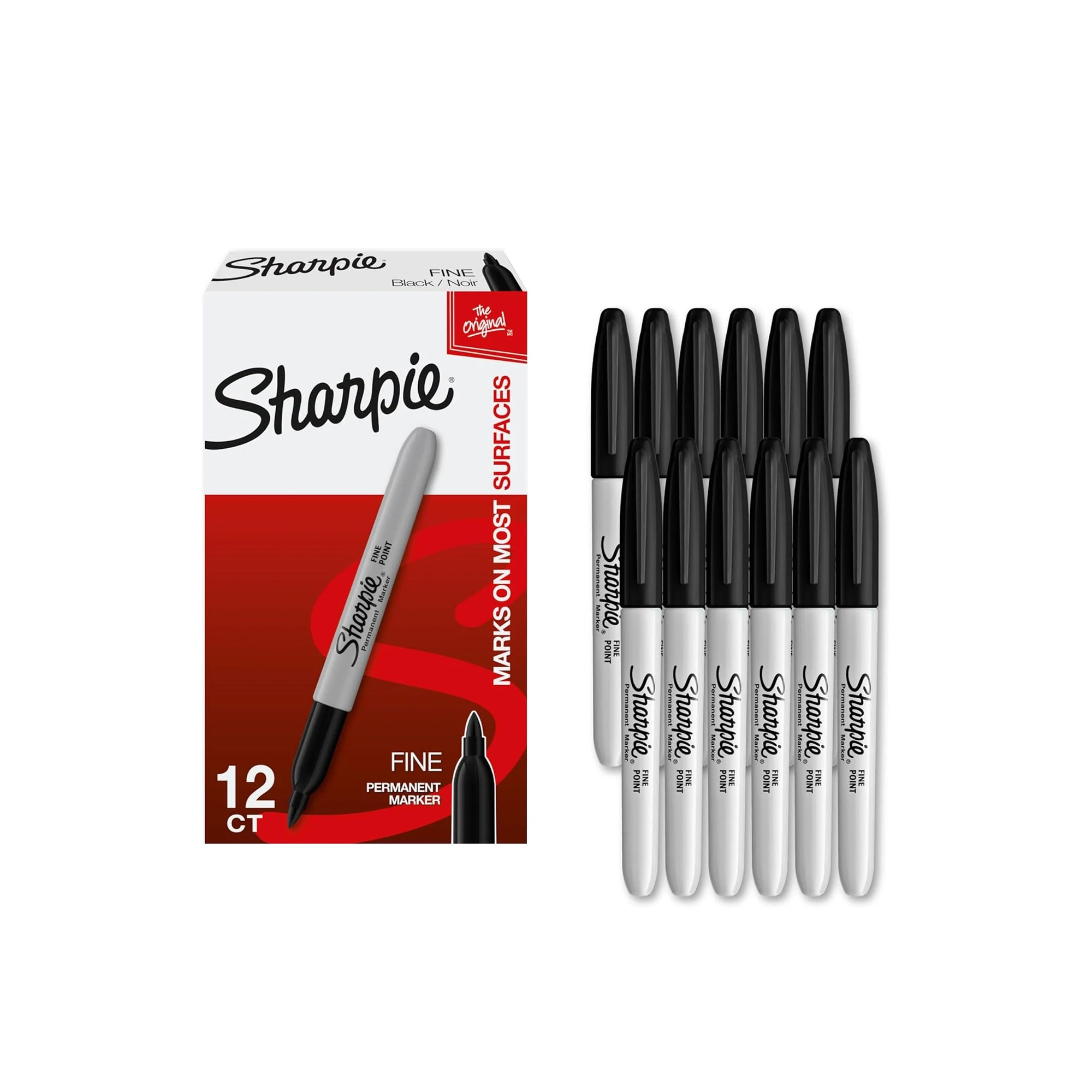 Sharpie Permanent Markers Set Ÿ?? Quick-Drying, Fade-Resistant Fine Point for Wood, Plastic & Paper