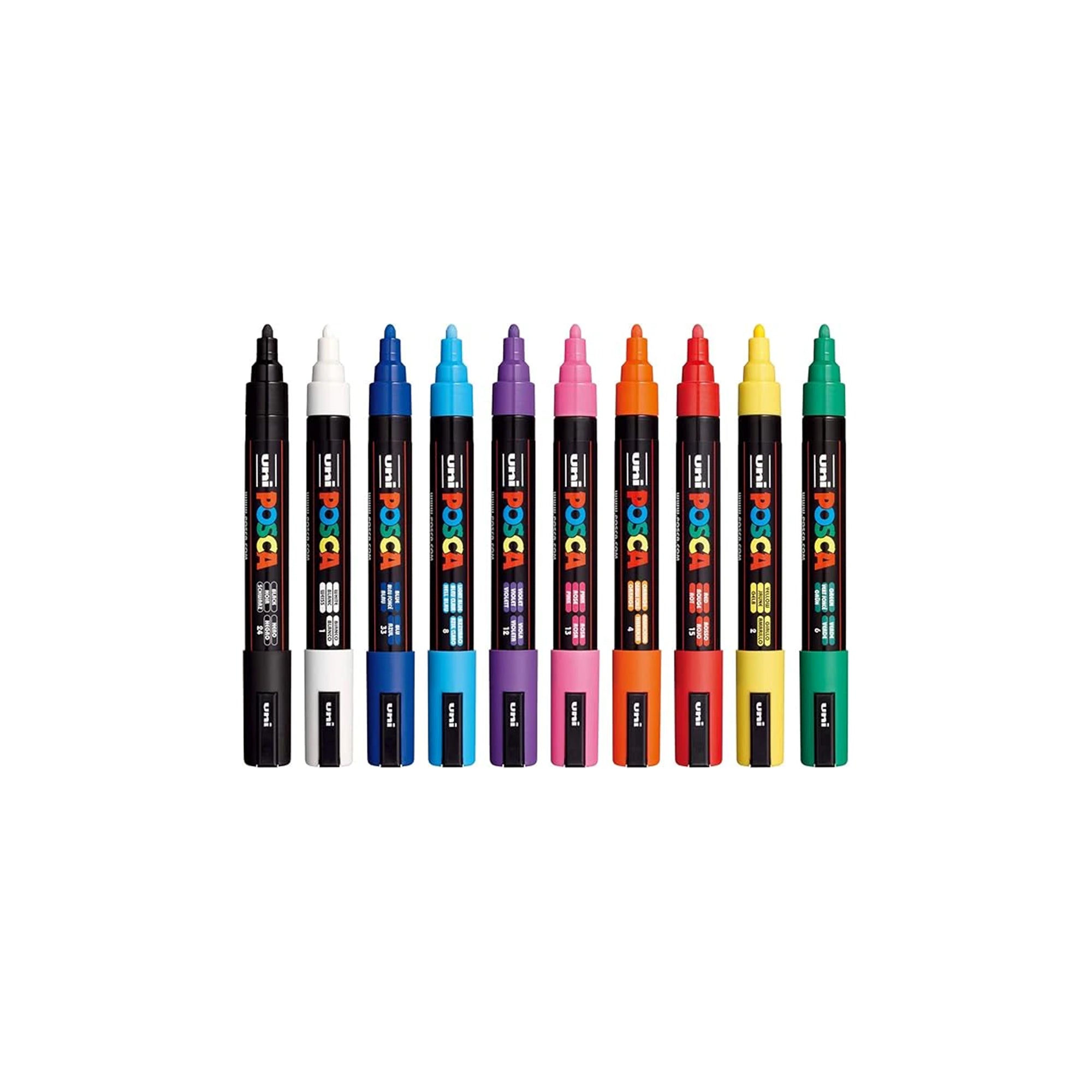 POSCA Uni Posca PC-5M Farbmarkierer Ÿ?? 2,5 mm Spitze, 10er Set