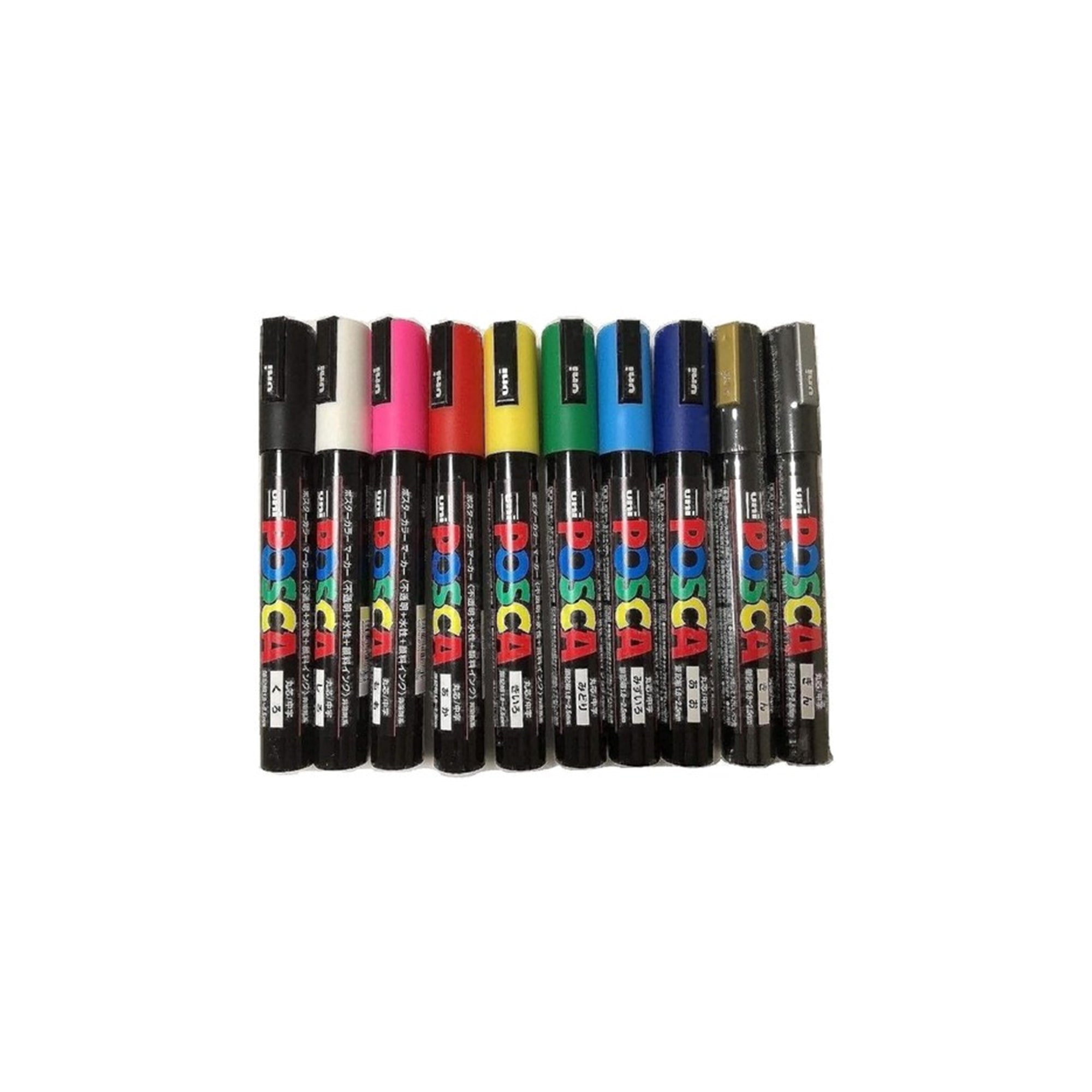 POSCA PC-5M Paint Marker Set Ÿ?? Pack of 10 Colours