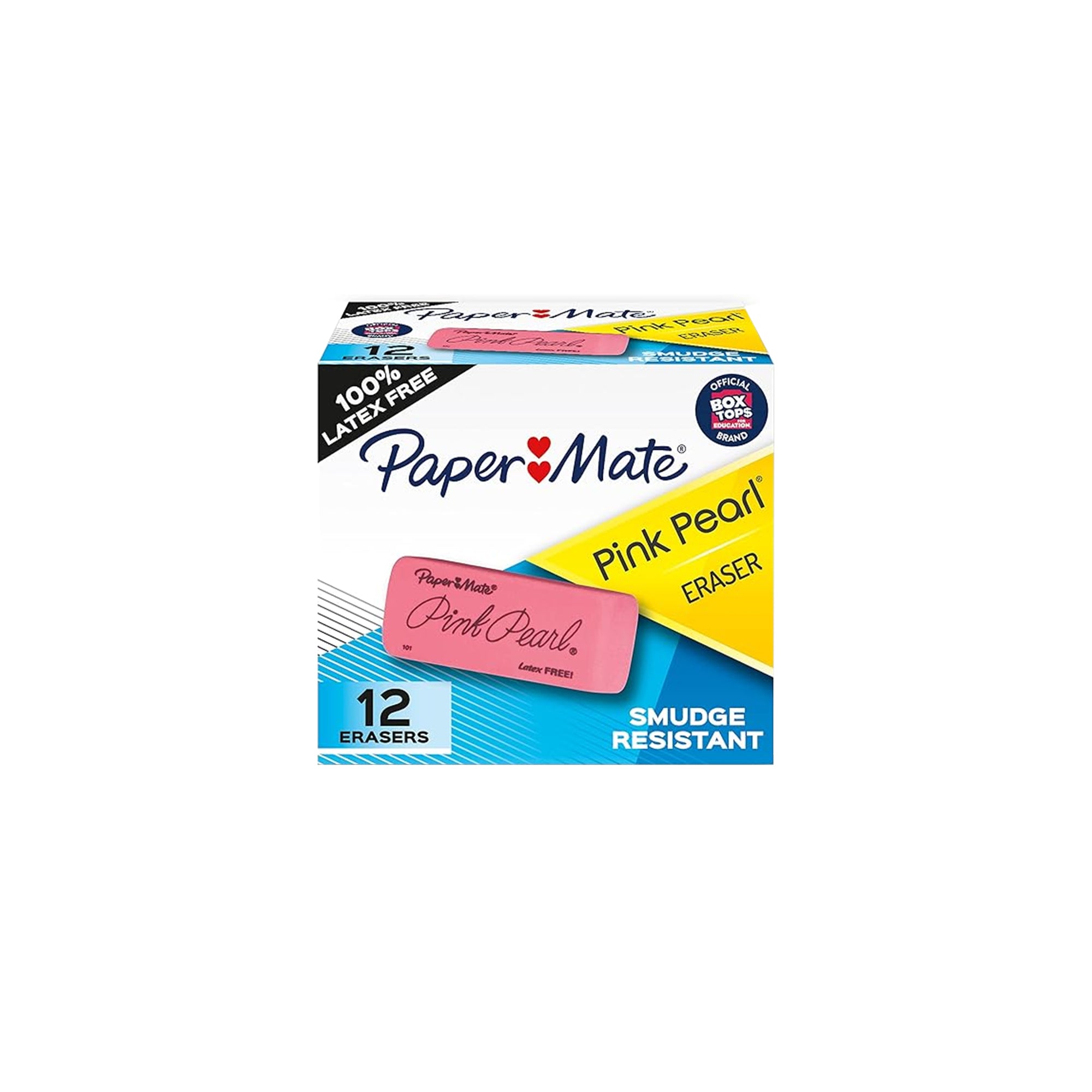 Paper Mate Pink Pearl Large Erasers Ÿ?? 12 Count