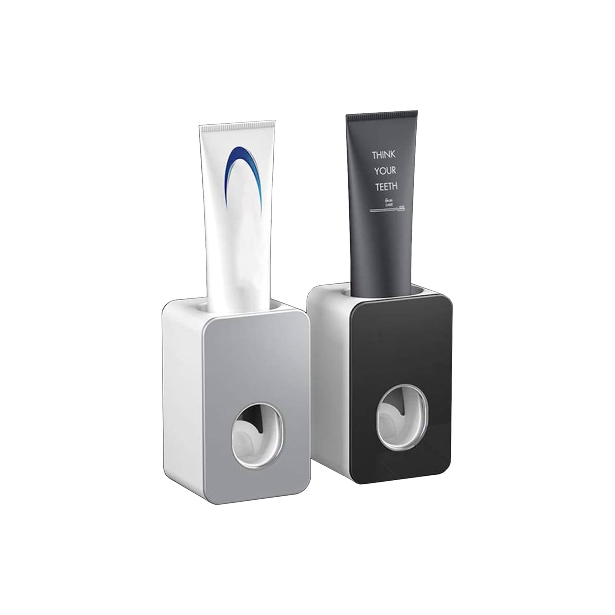 YUSHI 2-Piece Automatic Wall-Mounted Toothpaste Dispenser