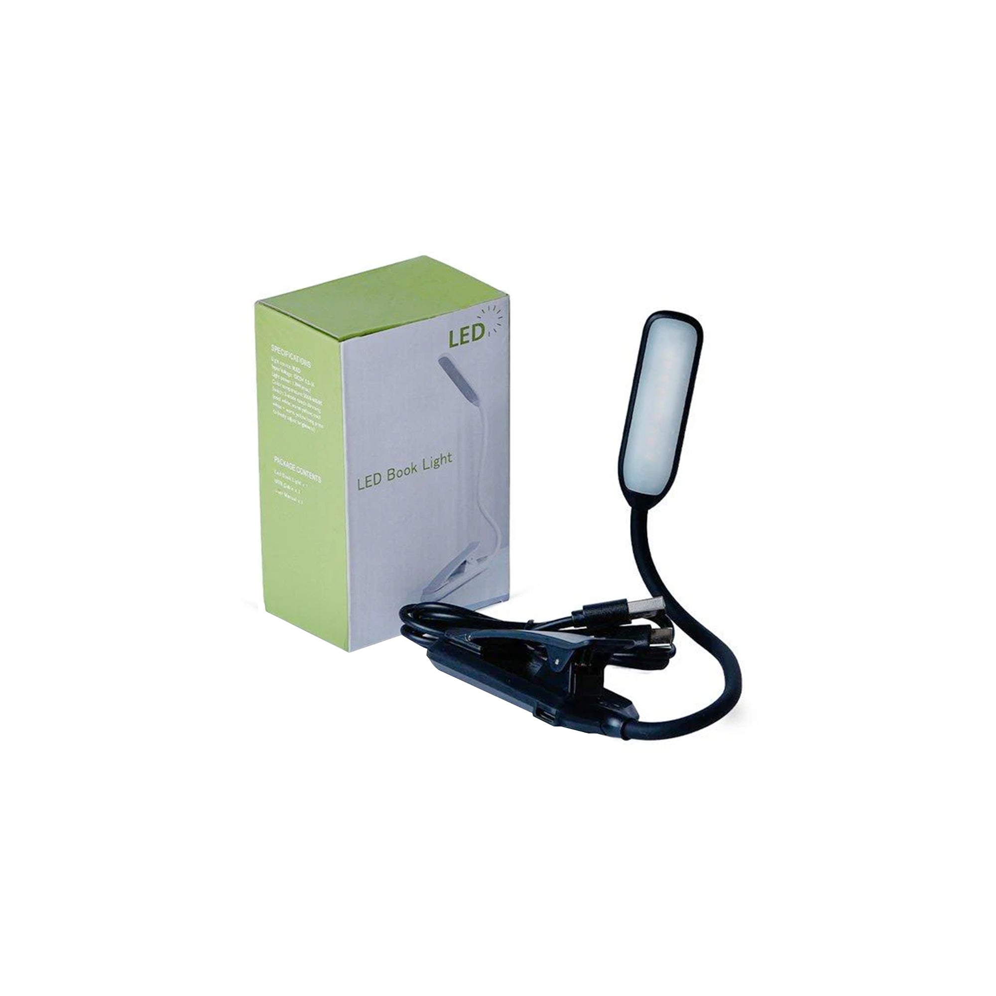 LED Reading Light USB Rechargeable Reading Lamp Portable Book Light for Bedside Study and Travel