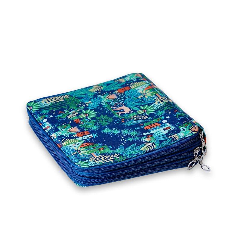 Shulaner Zipper Pencil Case Large Capacity Oxford Pencil Case