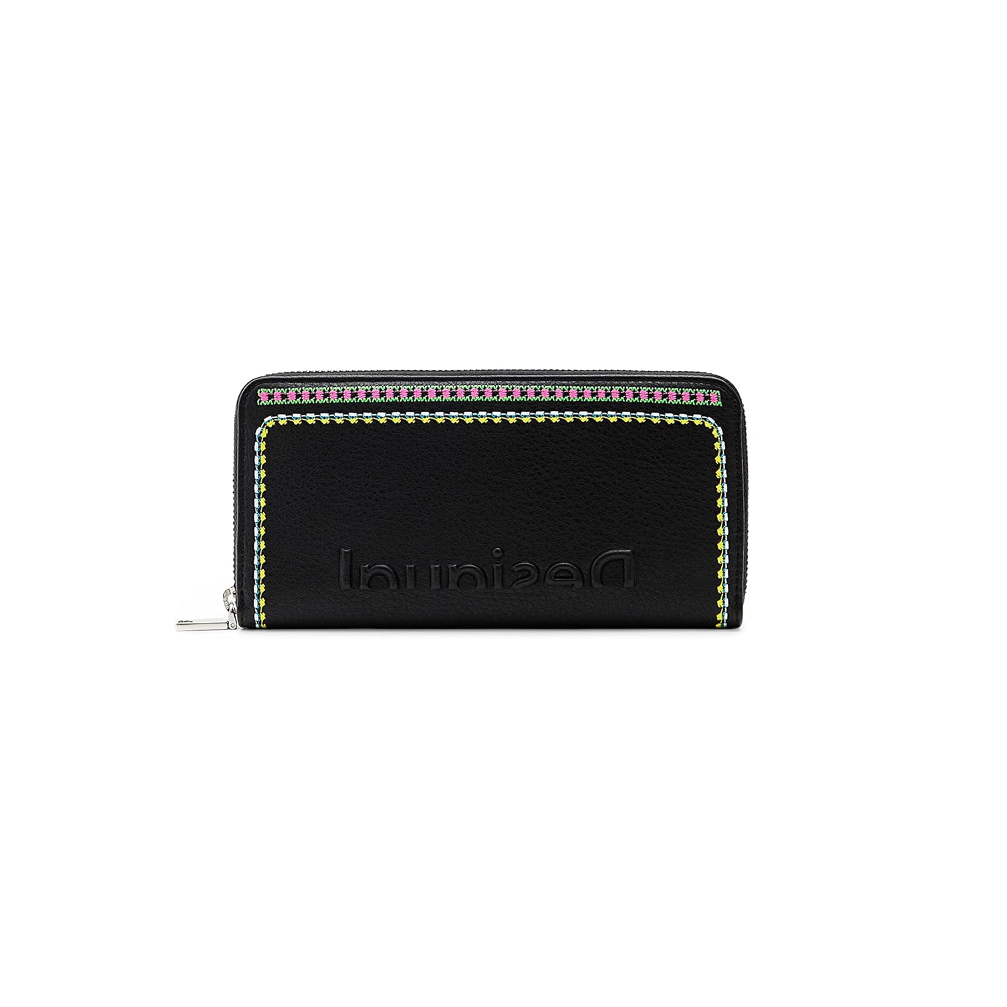 Desigual purse 21 cm, blackDesigual Black Purse 21 cm Compact Everyday Handbag