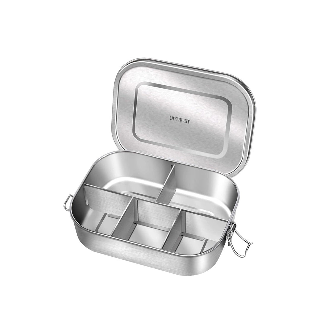 UPTRUST Stainless Steel Bento Lunch Box 5 Compartment 1400ML