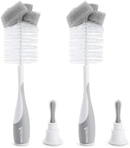 Munchkin® Sponge™ Bottle Brush, 2 Pack, Grey