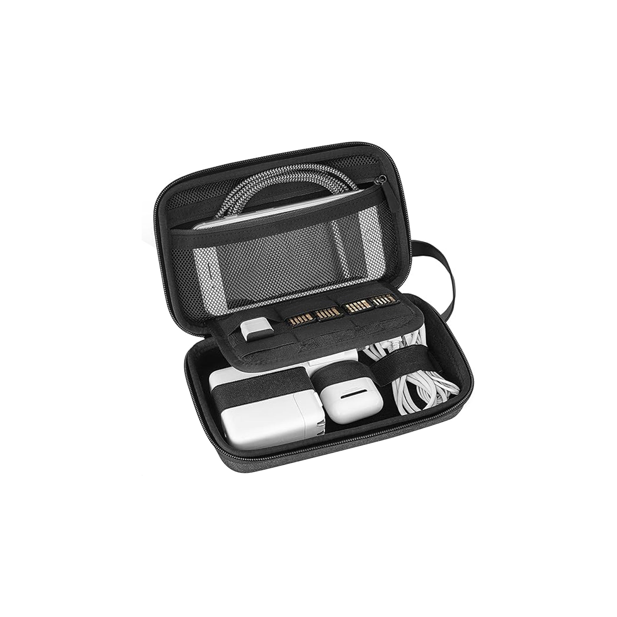 JETech Travel Accessories Organiser Bag, Portable Electronic Cable Bag Gadget Bag for MacBook Power Adapter, Cable, Stylus Pen, SD Card, Mou