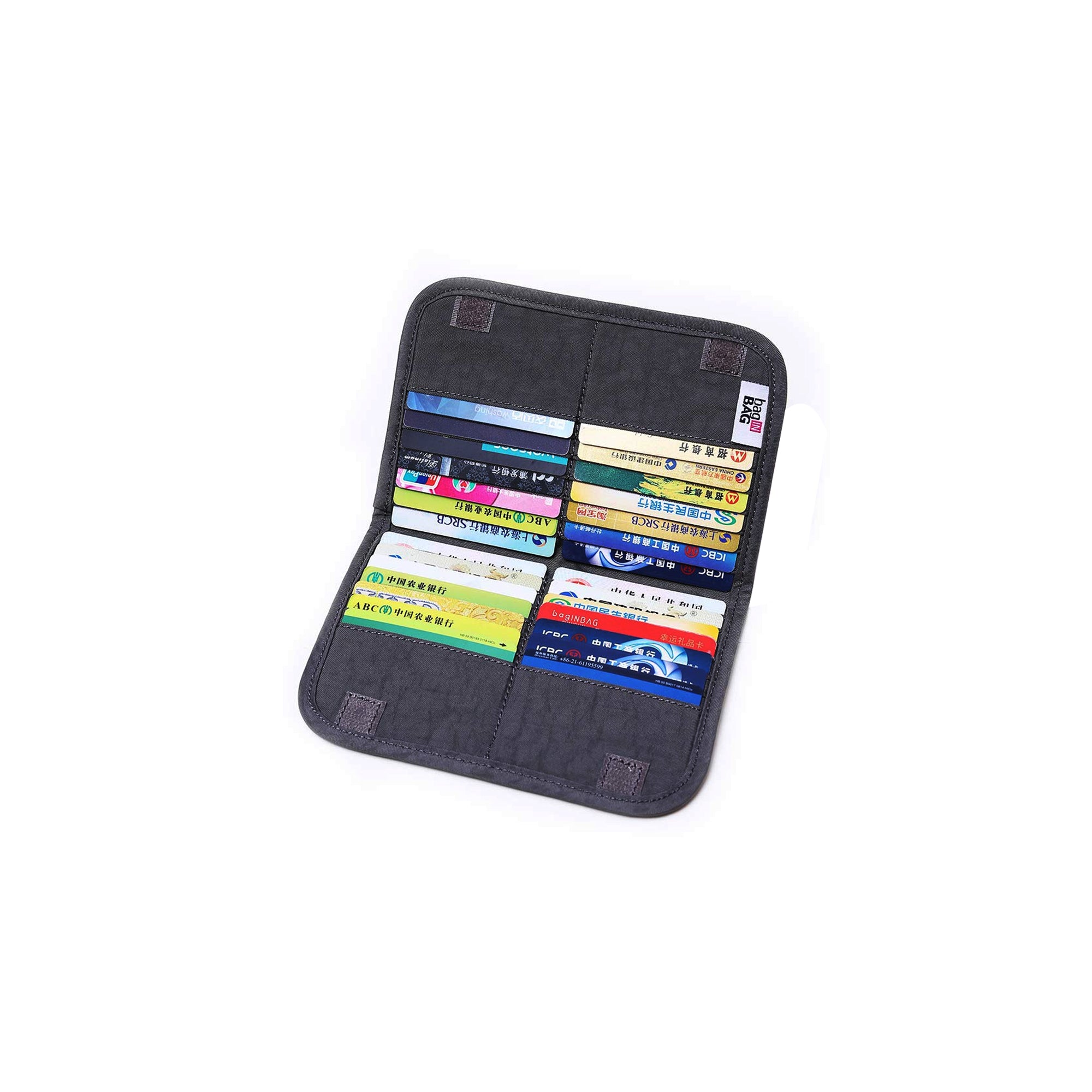 iN Slim Credit Card Holder Wallet RFID Blocking Minimalist Card Storage Case with 28 Slots
