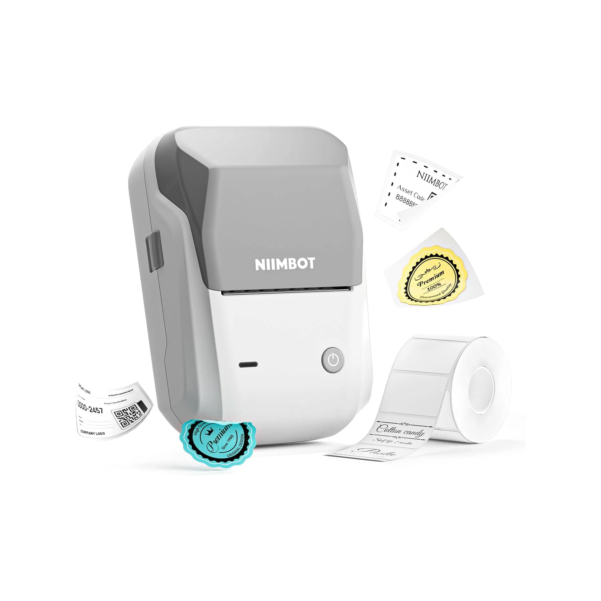 NIIMBOT B1 Bluetooth Thermal Barcode Label Maker Portable Label Printer for Custom Labels and Barcodes
