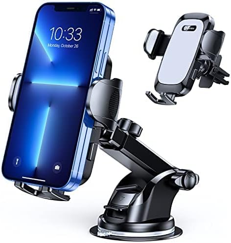 Humixx Car Phone Holder Plus Version Suction Cup Universal Dashboard Air Vent Mount for iPhone 13 14 Plus Pro Max Samsung