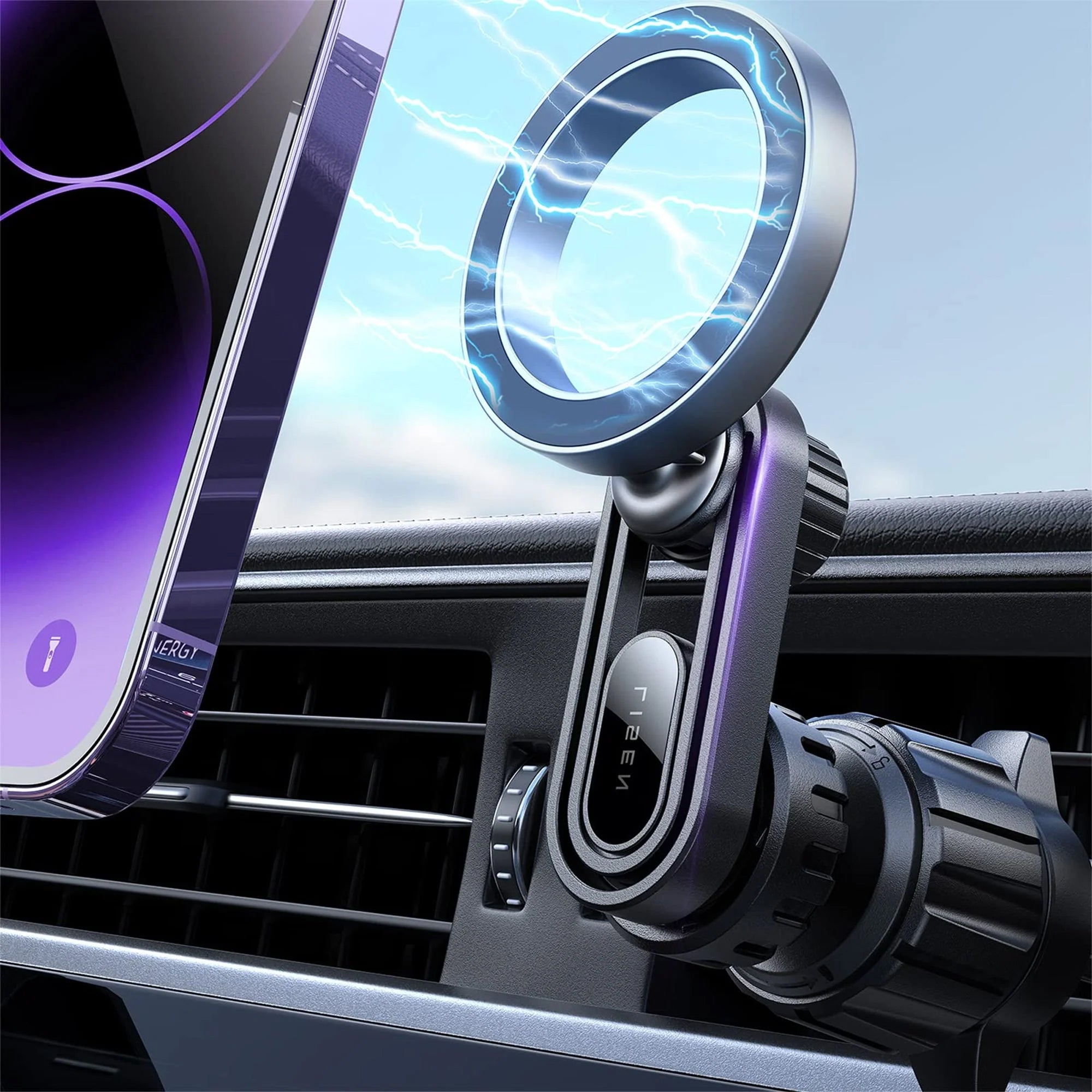 LISEN MagSafe Car Mount Ÿ?? Magnetic Vent Phone Holder for iPhone 12 & 13 Series
