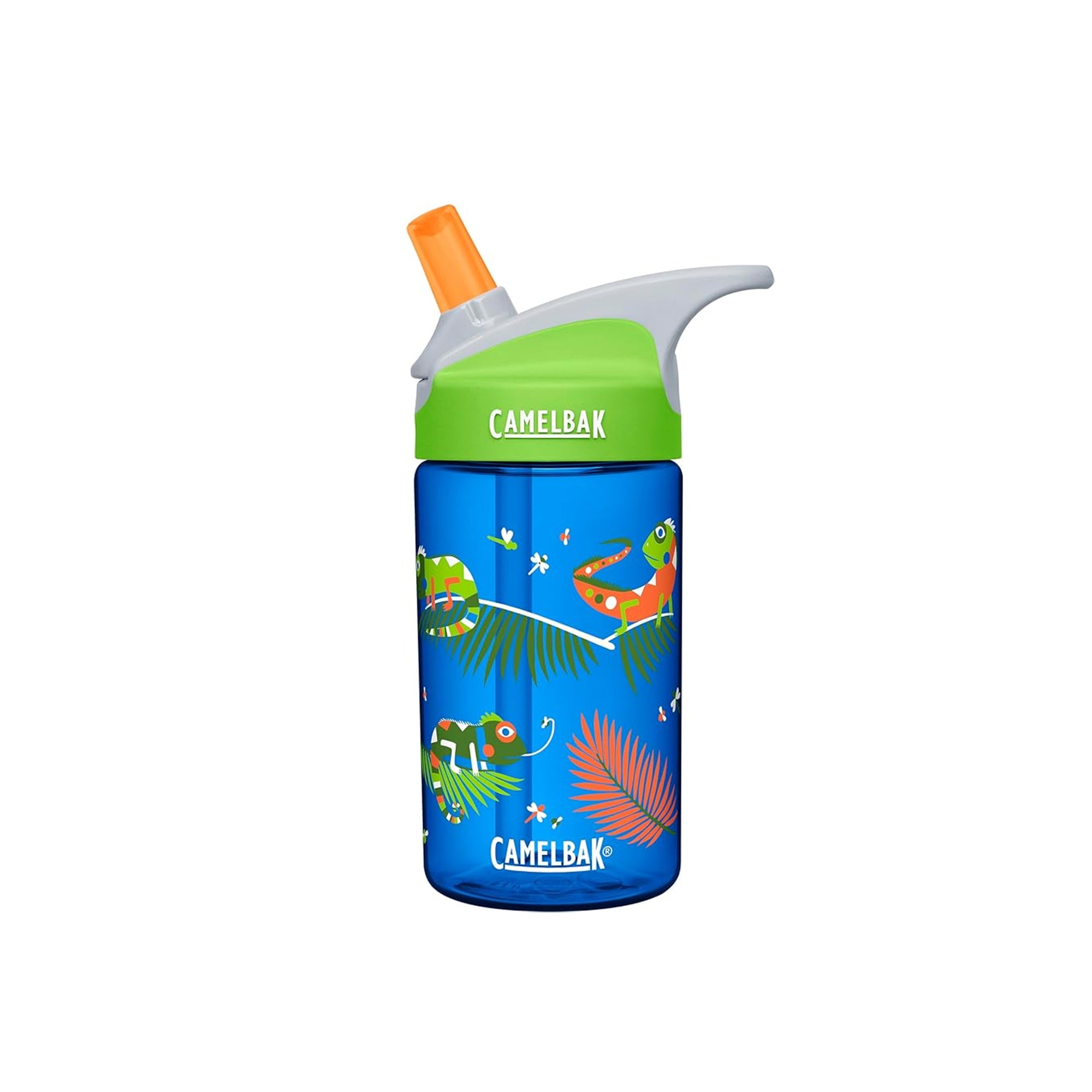 CamelBak Eddy Kids Water Bottle - 400 ml, Iguanas