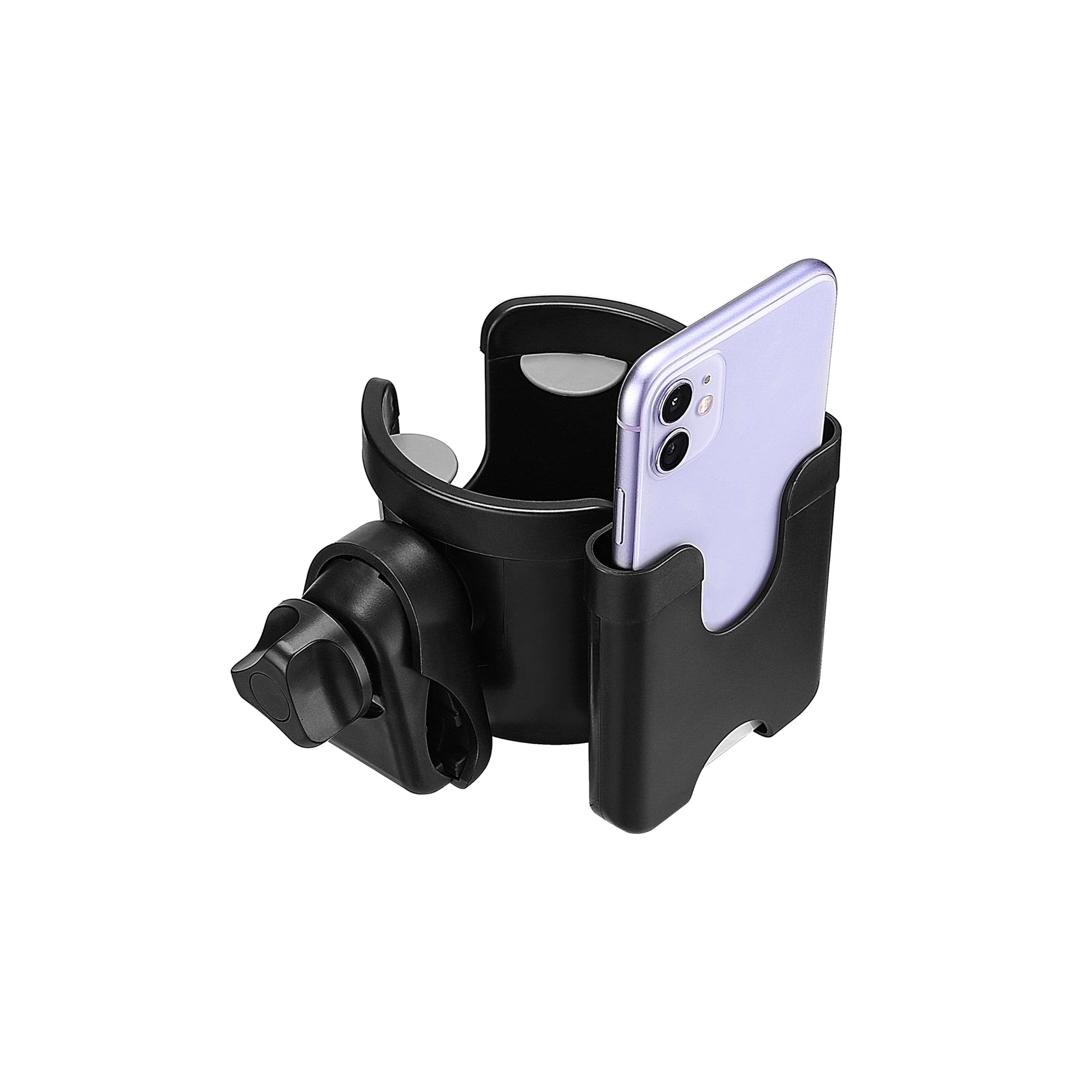 Suranew Universal Stroller Cup Holder Adjustable Drink Holder with Phone Holder for Baby Stroller Wheelchair Bike and Scooter