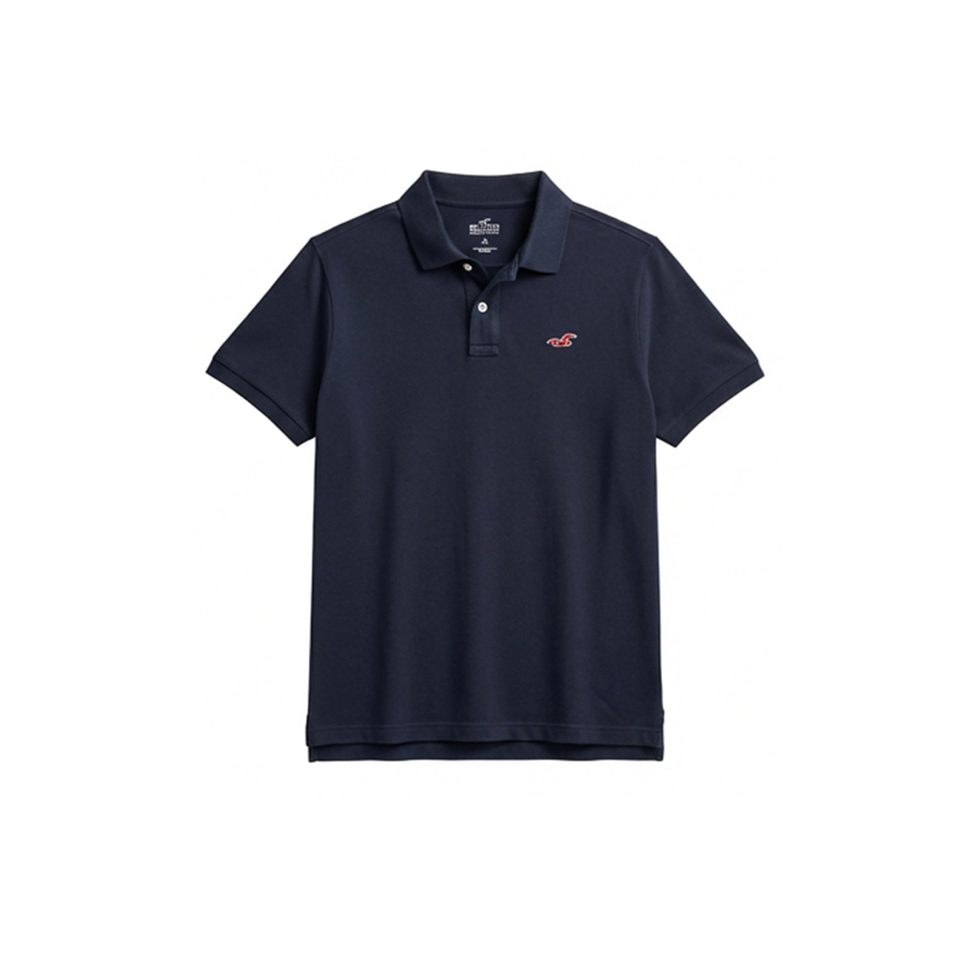 Hollister Must Have Collection Men's Polo Style T shirt Short Sleeve Polo Neck Black Size