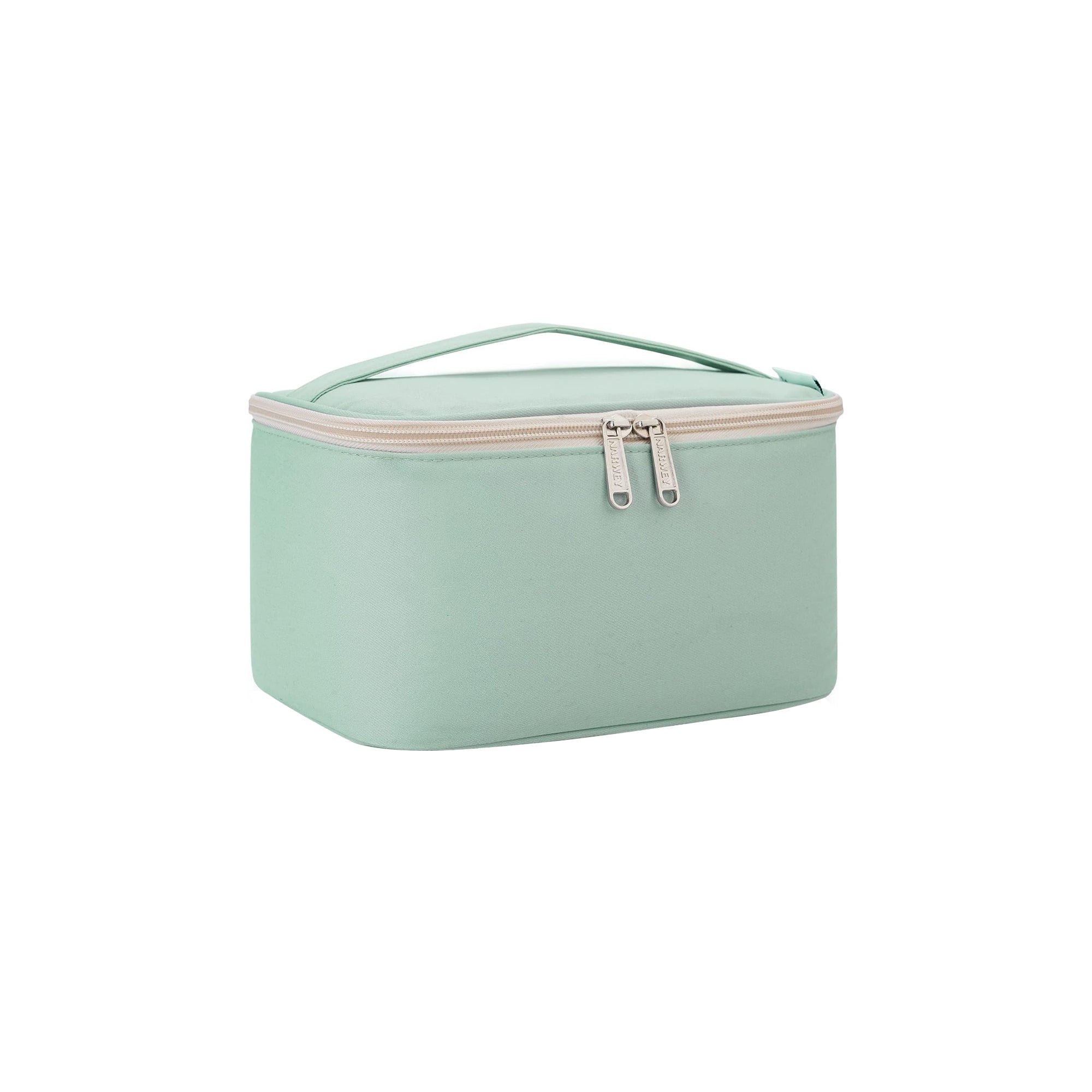 Travel Cosmetic Bag Large Makeup Bag Cosmetic Bag Organizer for Women and Girls, Mint Green