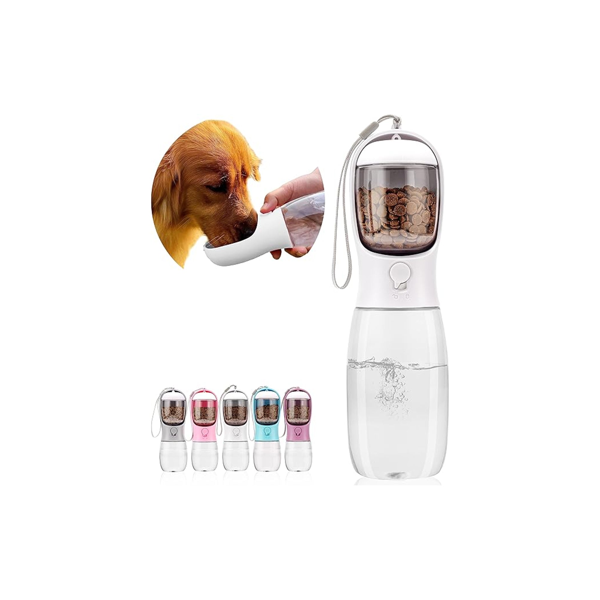 Portable Dog & Pet Water Bottle Ÿ?? Drinking & Feeding Ÿ?? Outdoor Travel for Cats, Rabbits & Puppies