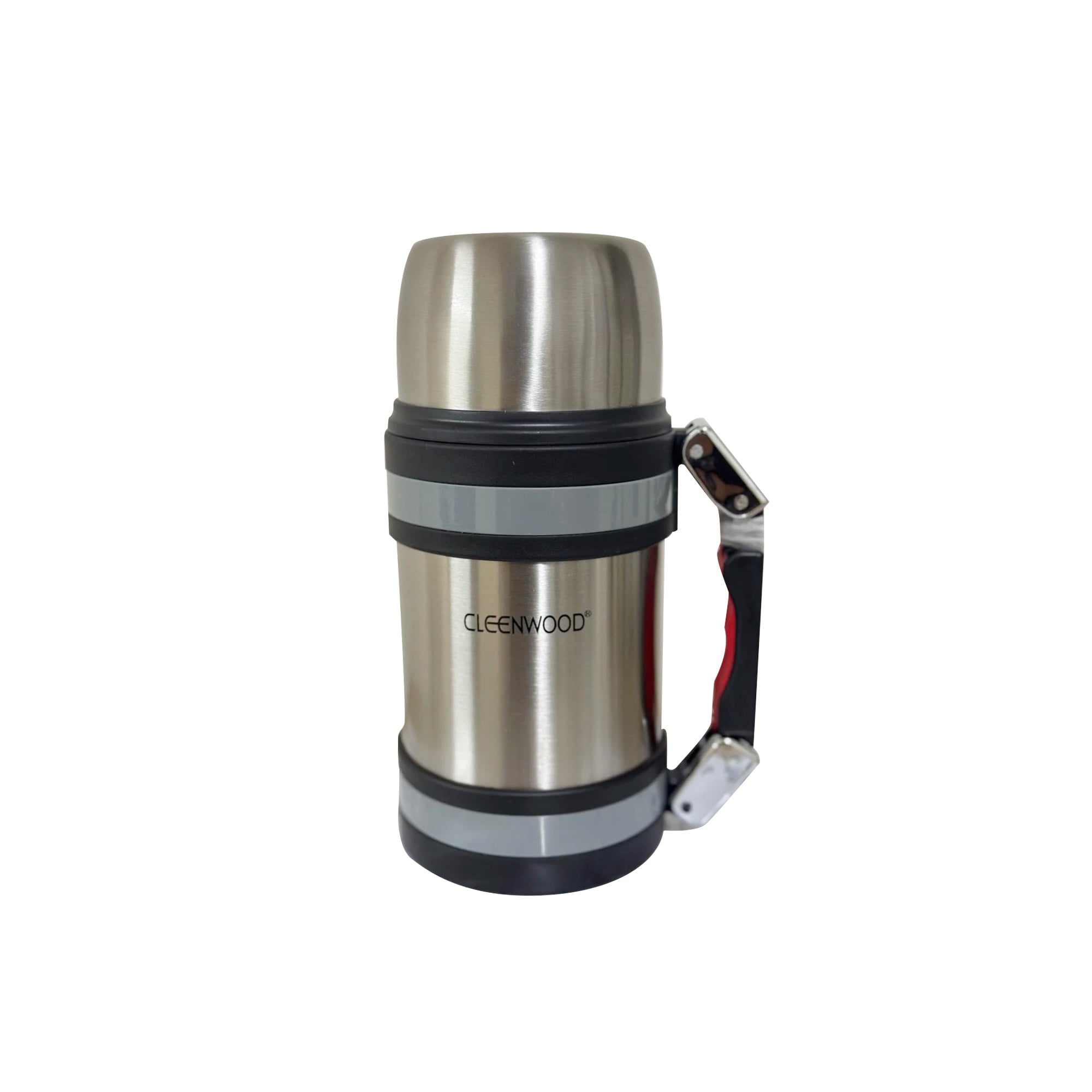 Cleenwood Stainless Steel Vacuum Travel Bottle 1200ml CW 371 Black Insulated Flask