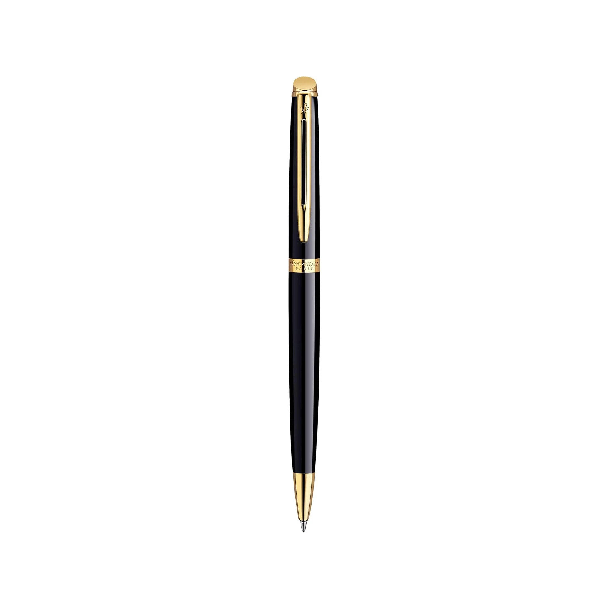 Waterman H??misph??re Ballpoint Pen | Gloss Black & 23k Gold Trim