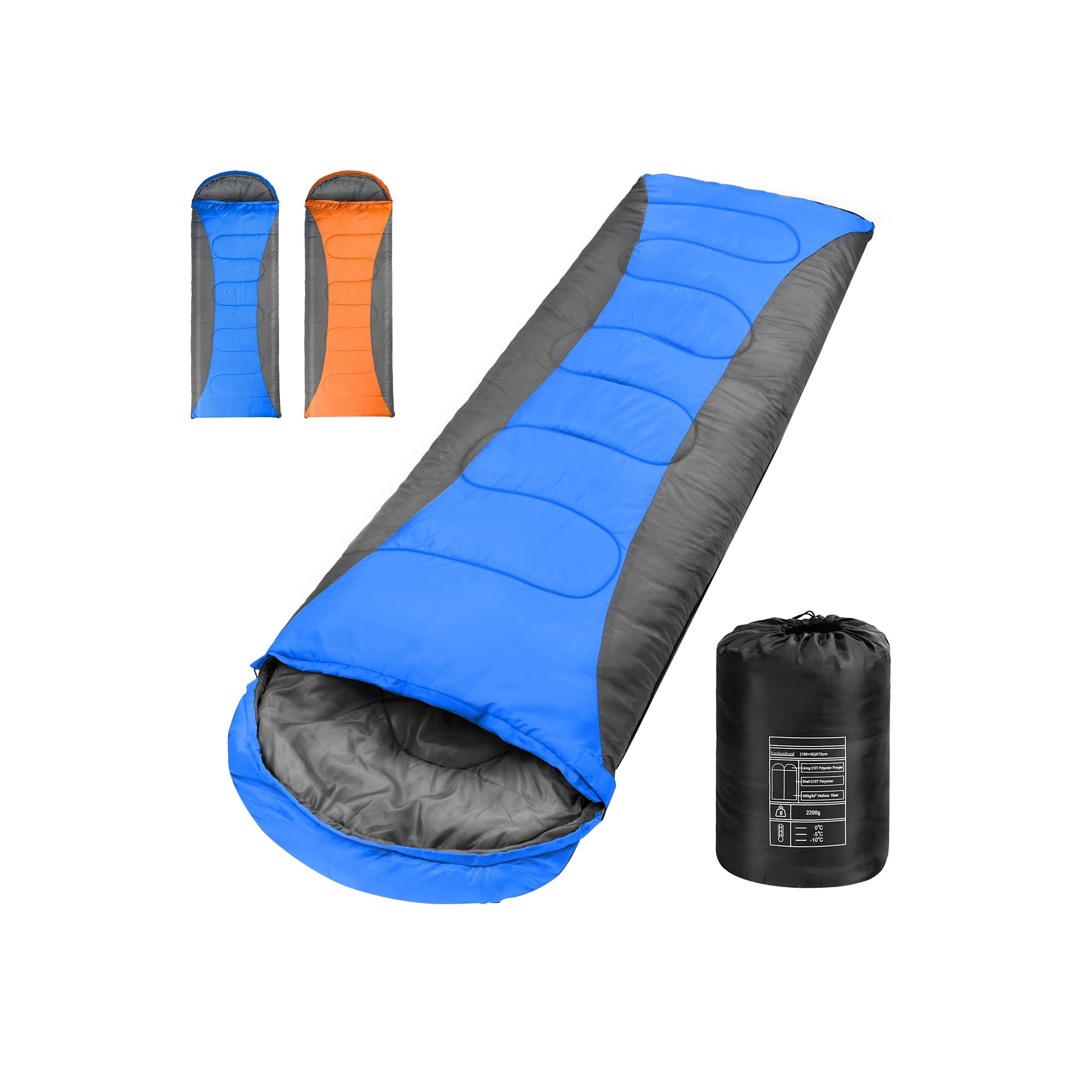 SOPPY 3-4 Season Sleeping Bag Lightweight & 210T Waterproof