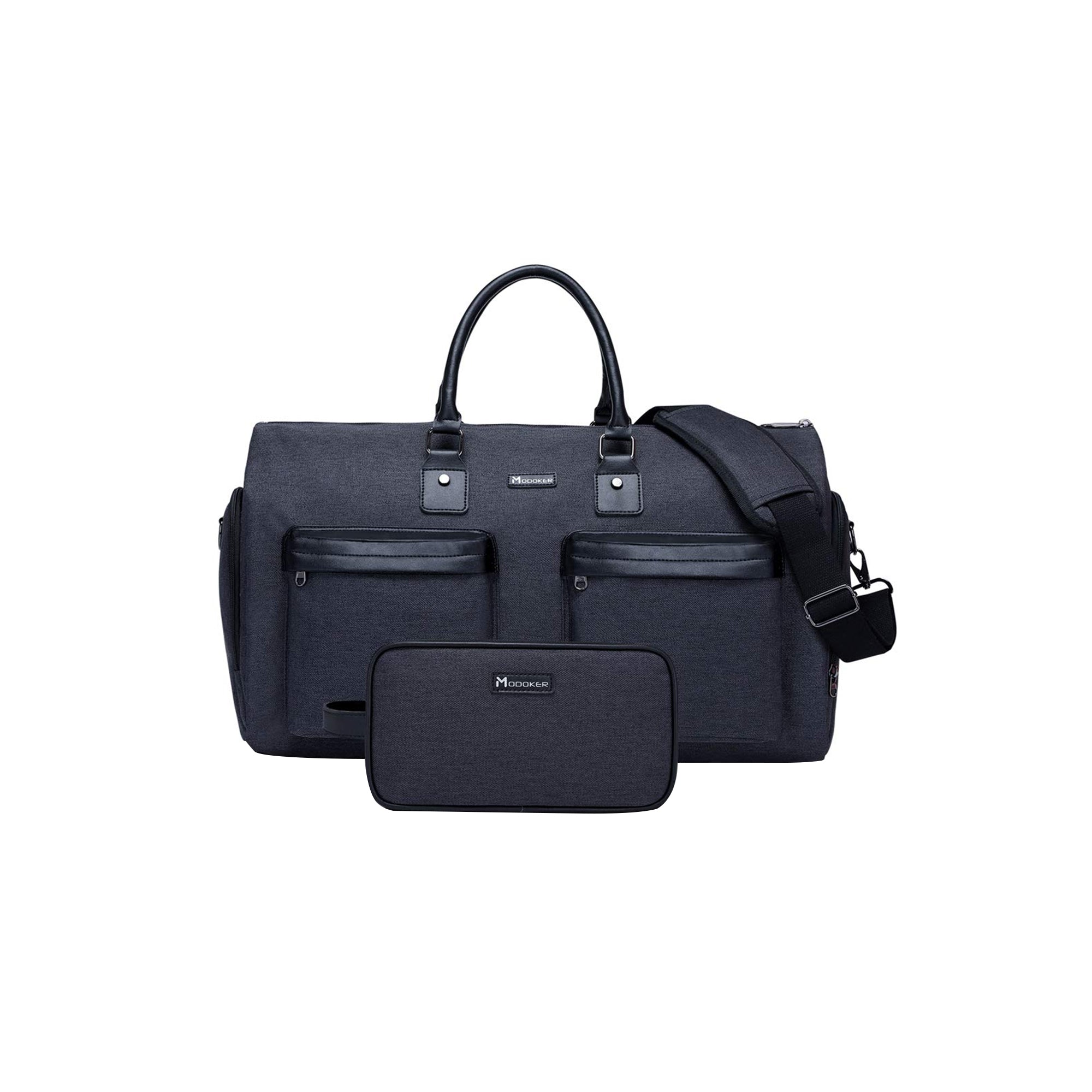 Modoker Convertible Garment Bag with Shoulder Strap Ÿ?? 2-in-1 Carry-On Duffel & Hanging Suitcase for Men & Women