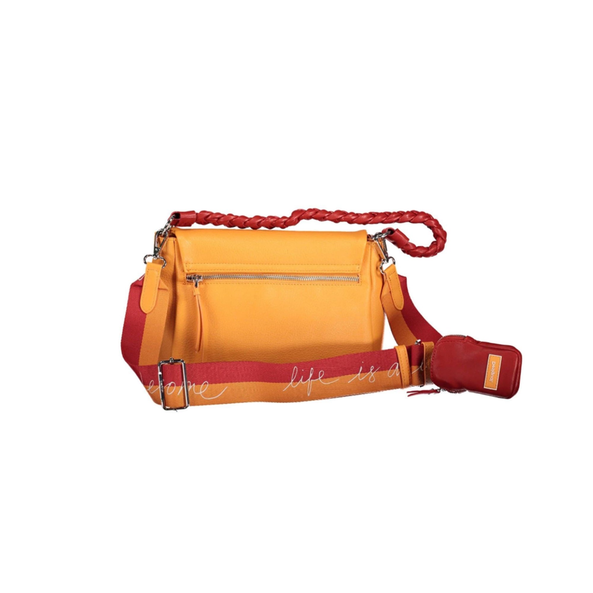 Desigual WomenŸ??s Half Logo Copenhagen Crossbody Bag Orange One Size