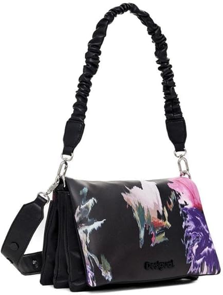 Desigual Women's Accessories PU Across Body Bag, Black, black