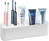 RIGHTWELL Toothbrush Holder - Bathroom Caddy for Electric Toothbrushes Bathroom - Bathroom Storage Wall Mounted Toothbrush Holder Toothpaste