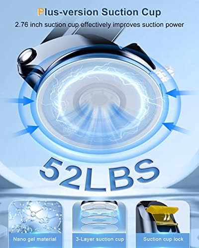 Humixx Car Phone Holder Plus Version Suction Cup Universal Dashboard Air Vent Mount for iPhone 13 14 Plus Pro Max Samsung