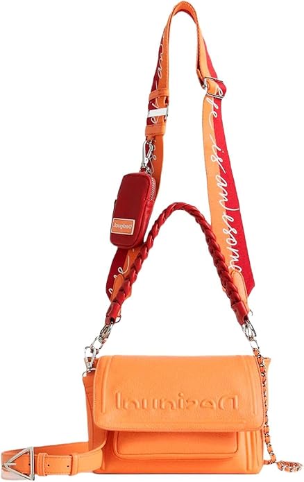 Desigual Women's BOLS_Half Logo COPENHAGU Across Body Bag, Orange, One Size