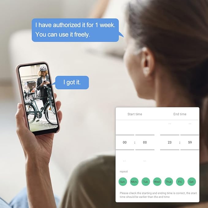 eLinkSmart Fingerprint Bicycle Cable Lock 150cm Waterproof Keyless Lock with App and Apple Watch Support