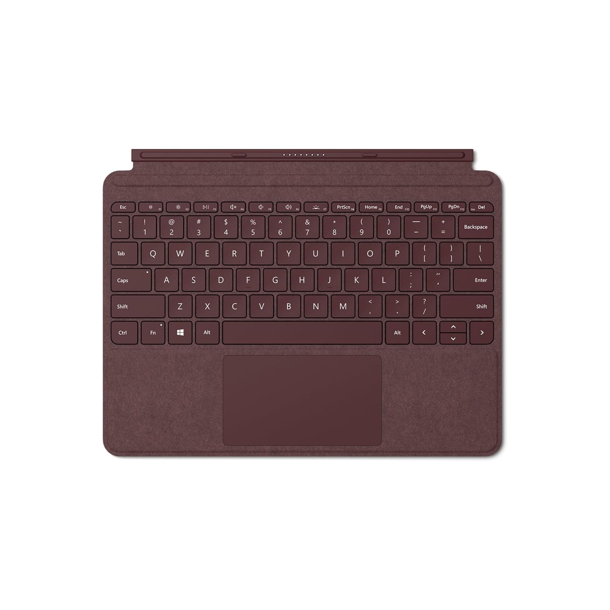 Microsoft Surface Go Alcantara Signature Type Cover Burgundy KCS-00041 Detachable Keyboard Cover