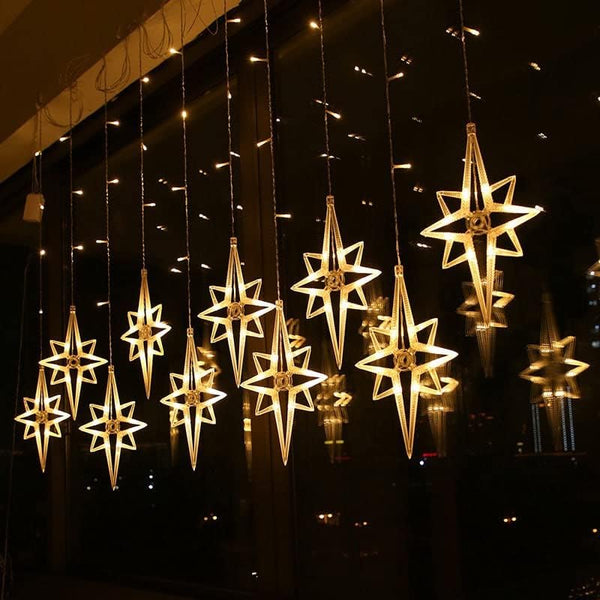 LED Stars Curtain Color - Warm