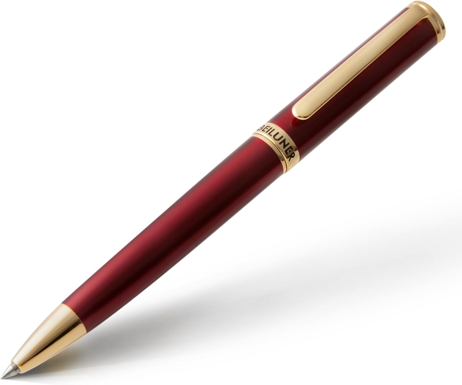 BEILUNER Luxury Ballpoint Pen 24K Gold Trim
