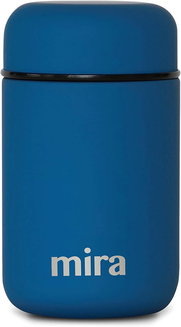 MIRA Lunch, Food Jar, Vacuum Insulated Stainless Steel Lunch Thermos, 13.5 Oz, Denim Blue)