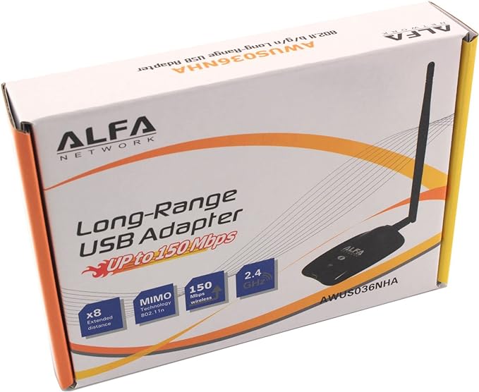 Alfa Network Alfa USB Adapter Alfa Network AWUS036NHA USB Wi Fi Adapter Wireless Network Adapter for PC Laptop