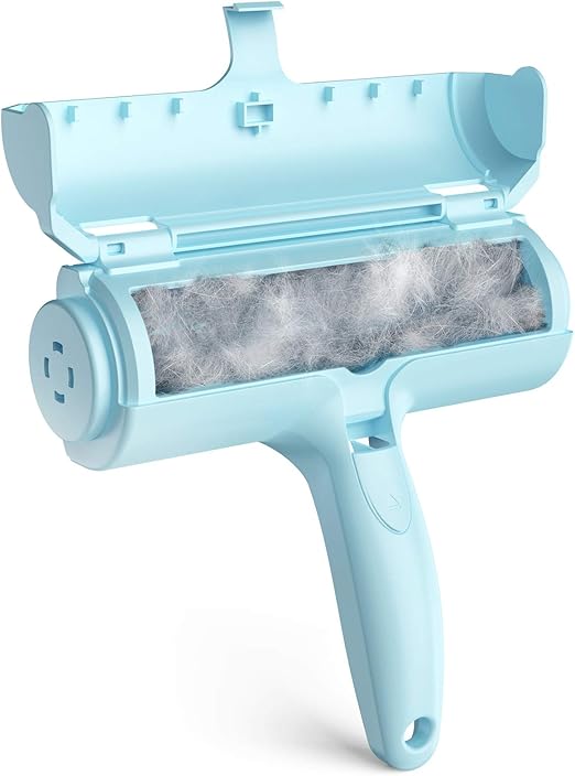 ORDORA Pet Hair Remover for Furniture/Bed, Reusable Dog Hair Remover Roller for Dog & Cat, Self-Cleaning, No Adhesive or Sticky Tape Needed,