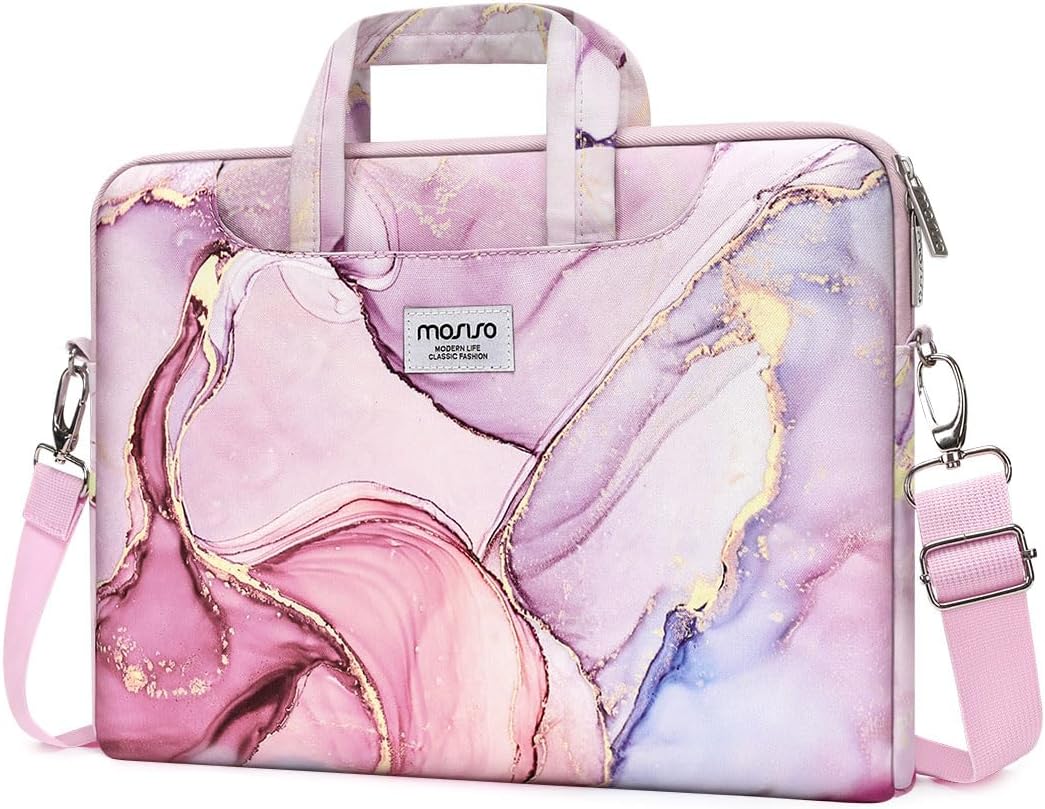 MOSISO Laptop Shoulder Bag Ÿ?? Marble Design Briefcase Sleeve for 15Ÿ??16" MacBook & Notebooks